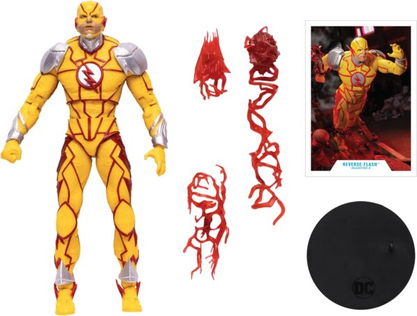 McFarlane Toys DC Gaming Reverse Flash Figura de acción de 7 pulgadas con accesorios - Image 2