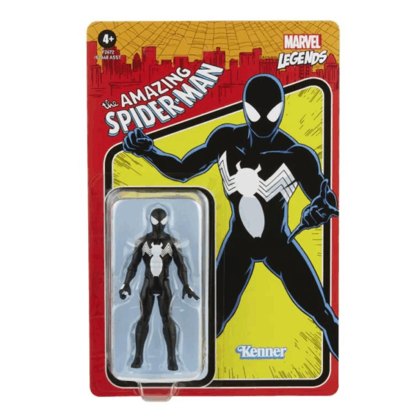 Marvel Legends Retro Collection 3.75" Spider-Man (Black Suit) - Image 3