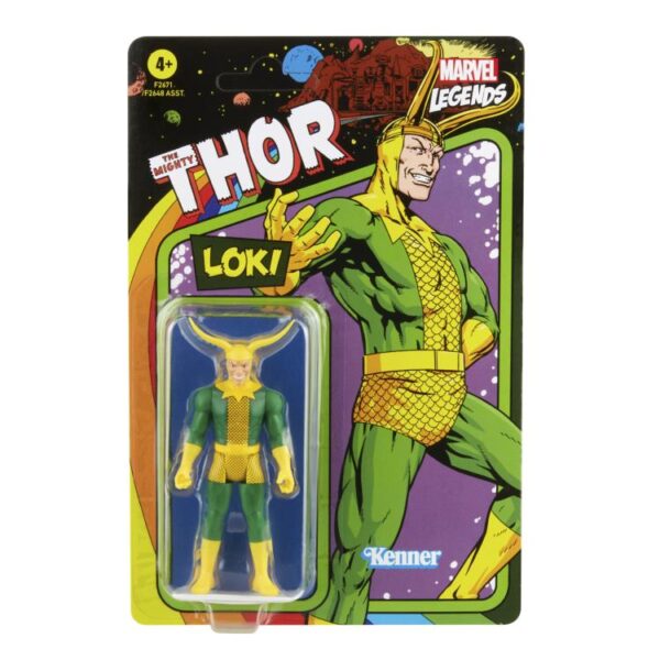 Marvel Legends Retro Collection 3.75" Loki - Image 3
