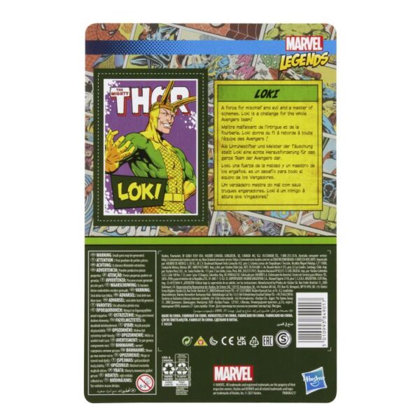 Marvel Legends Retro Collection 3.75" Loki - Image 4
