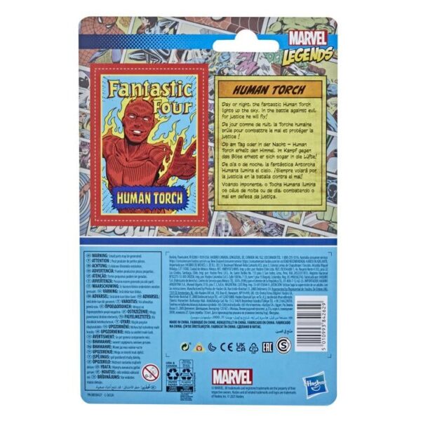 Marvel Legends Retro Collection 3.75" Human Torch - Image 4