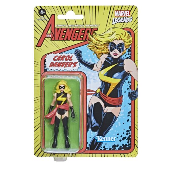 Marvel Legends Retro Collection 3.75" Captain Marvel - Image 3