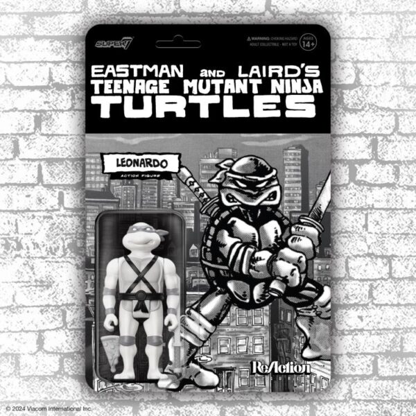 Teenage Mutant Ninja Turtles ReAction Leonardo (Comic Escala Grises) - Image 2